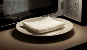 Can you put a paper towel in the microwave